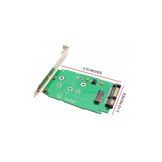 Syba SI-ADA40083 M.2 NGFF to 2.5" SATA III Card with Full and Low Profile Brackets (B or B+ M key)