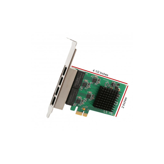 Syba SI-PEX24042 4 Port Gigabit Ethernet PCI-e x1 Network Interface Card