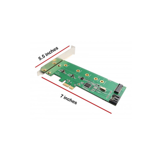 Syba SI-PEX50065 M.2 NGFF SSD and SATA 6G Port HDD PCI-e x1 Card with RAID