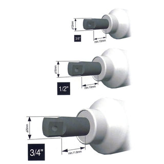 Ko-Ken NV14145.200-14 1/2 In Sq. Dr. Extension Socket 14 mm 6 Point Length 200 mm Sleeve Drive