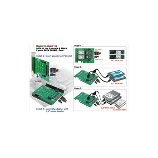 Syba SY-ADA40102 3.5" SATAIII to M.2 SSD RAID Adapter