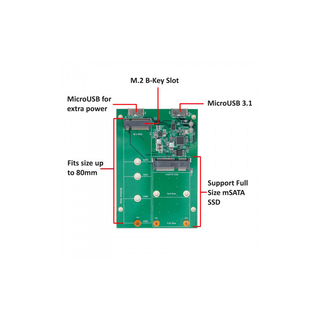 Syba SY-ADA50088 USB 3.1 to M.2/mSATA SSD Adapter