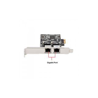 Syba SY-PEX24028 2 Port Gigabit Ethernet PCI-e x1 Network Card