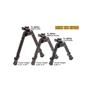 UTG TL-BP01 Heavy Duty Recon 360 Bipod, Cent Ht: 6.69"-9.12"