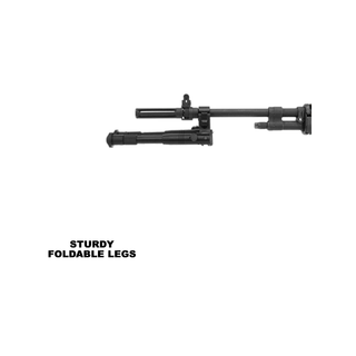 UTG TL-BP18S-A New Gen Reinforced Clamp-on Bipod, Cent Ht 6.2"-6.7"