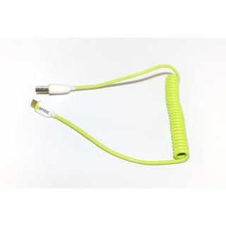 Bytecc U2MC-GN Colored USB Coiled Cable - USB 2.0 A Male to Micro B