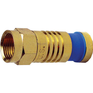 Platinum Tools 18016 F RG59 Compression, Gold, Pack of 10