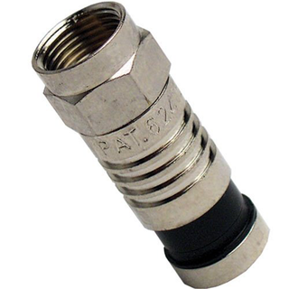 Platinum Tools 28006J F RG6 Compression Connector, Nickel 75/Jar