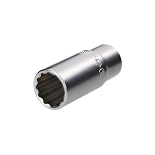 Wiha Tools 33762 12 Point - 3/8" Drive Deep Socket 19.0 mm