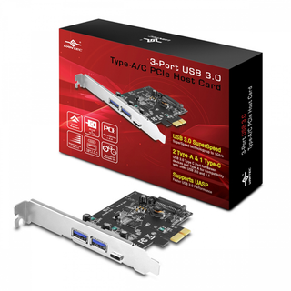 Vantec UGT-PC331AC Vantec 3-Port USB 3.0 Type A/C PCIe Host Card