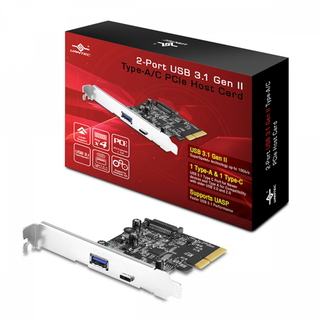 Vantec UGT-PC371AC Vantec 2-Port USB 3.1 Gen II Type A/C PCIe Host Card