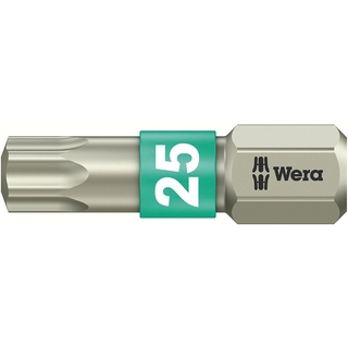 Wera 05073623001 3867/1 TS SB Stainless Steel Insert Bit, TORX® #25, 5 Piece