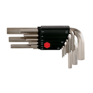 Wiha Tools 35191 Short Arm Hex L-Key Set, 9 Piece