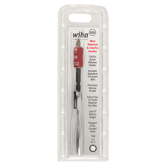 Wiha Tools 38076 Mini Bit Ratchet and ClicFix Set with Phillips #2