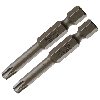 Wiha Tools 70559 T10s x 50mm Security TORX® Power Bit, 2 Pack