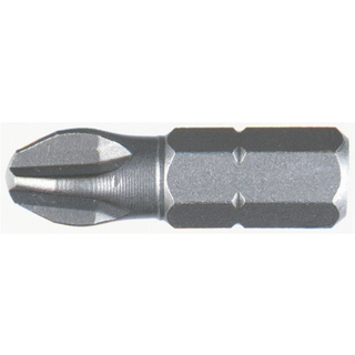 Wiha Tools 71126 #1 x 25mm Phillips Insert Bit with Anti-Cam Out Ribs, 10 Pack