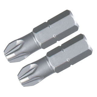 Wiha Tools 71251 #1 x 25mm PoziDriv Insert Bit, 2 Pack