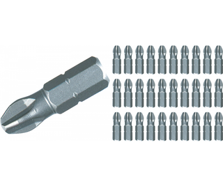 Wiha Tools 72521 #1 x 25mm Phillips Contractor Insert Bit, 30 Pack