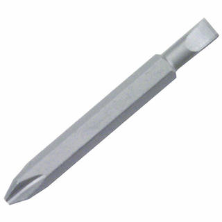 Wiha Tools 74306 5.5mm x #2 x 74mm Slotted/Phillips Double End Bit, 10 Pack