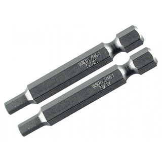 Wiha Tools 74363 4mm x 50mm Hex Power Bit, 2 Pack