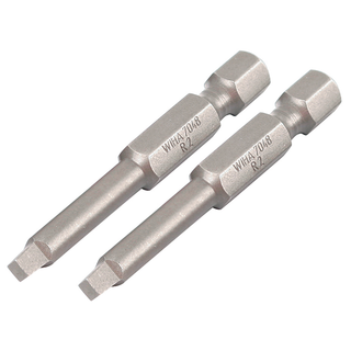 Wiha Tools 74861 #2 x 50mm Square Power Bit, 2 Pack