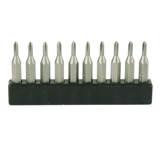 Wiha Tools 75620 2.0mm x 28mm System 4 Hex Micro Bit, 10 Pack