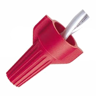 Ideal WT52-SK WingTwist Wire Connector, WT52, Red, 25000/Barrel